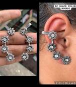 Oxidized german silver beautiful handmade bugadi for women indian unique designed traditional jewelry