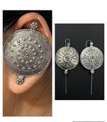 Zirconium faux diamond pendant set, silver plated cz necklace set,american diamond,indian jewellery