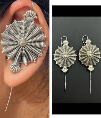 Pin bugadi silver earrings 1