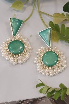 Lastest fashion pearl drop dangle earrings for women 3