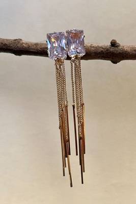 Latest fashion stylish drop dangle tassel earrings for women 1