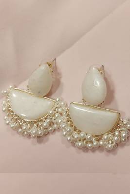 Lastest fashion pearl drop chandbali earrings for women 1