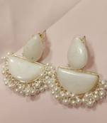 Lastest fashion pearl drop chandbali earrings for women