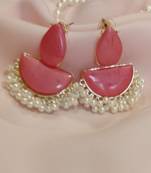 Lastest fashion pearl drop chandbali earrings for women
