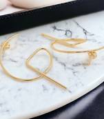 Beautiful matte gold finish earrings