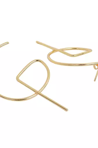 Beautiful matte gold finish earrings
