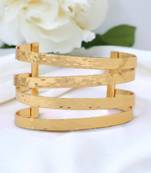 Morden matte gold finish bracelet pair