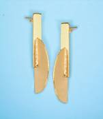 Beautiful matte gold finish earrings