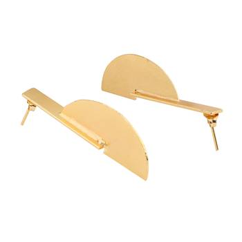 Beautiful matte gold finish earrings 3