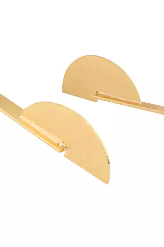 Beautiful matte gold finish earrings