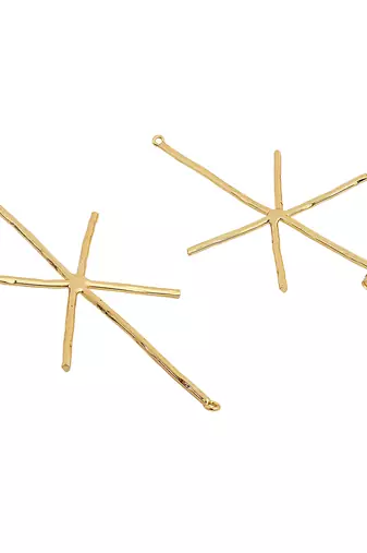 Beautiful matte gold finish earrings