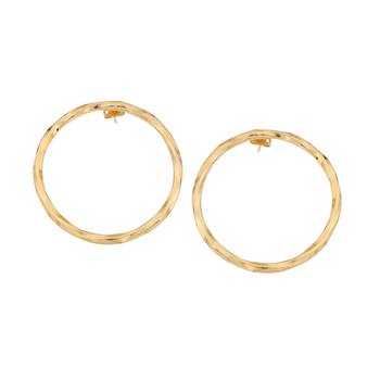Loop matte gold finish earrings 2