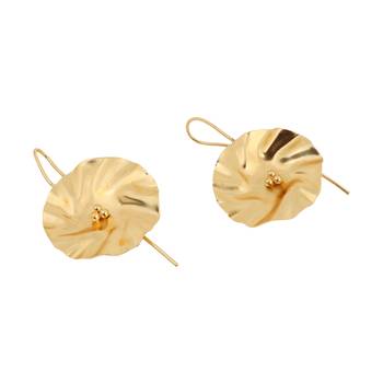 Pretty matte gold finish earrings for partywear 3