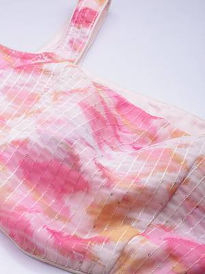 Ethnovog ready to wear multicolored georgette co ords set 4
