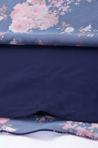 Ethnovog ready to wear blue georgette printed palazzo suit