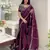 Purple Zimmy choo Silk Designer Embroidery work of 3mm Sequins work saree