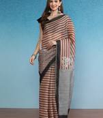 Cotton Zari Tissue Printed Saree With Blouse Piece