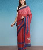 Cotton Zari Tissue Printed Saree With Blouse Piece