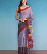 Cotton Zari Tissue Printed Saree With Blouse Piece