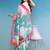 Oversized Animal Printed Zari Border Silk Blend Saree With Blouse Piece