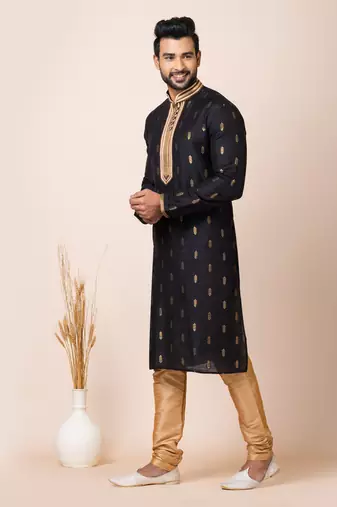 Roykals-Premium Designer Festive Wear Special Readymade Men's Kurta Pyjama