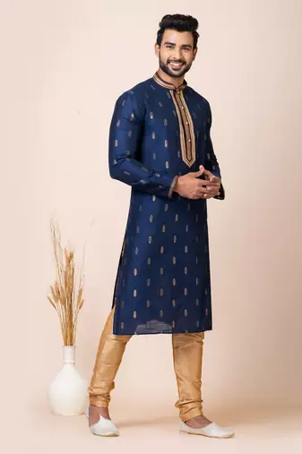 Roykals-Premium Designer Festive Wear Special Readymade Men's Kurta Pyjama