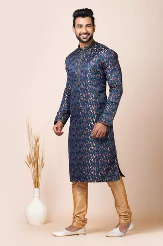 Roykals-Premium Designer Festive Wear Special Readymade Men's Kurta Pyjama