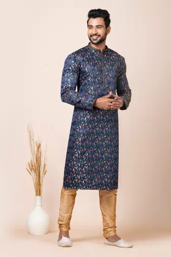Roykals-Premium Designer Festive Wear Special Readymade Men's Kurta Pyjama