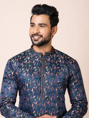 Roykals-Premium Designer Festive Wear Special Readymade Men's Kurta Pyjama 5