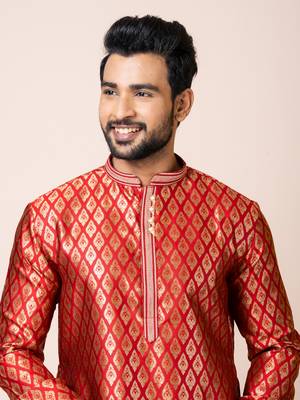 Roykals-Premium Designer Festive Wear Special Readymade Men's Kurta Pyjama 4