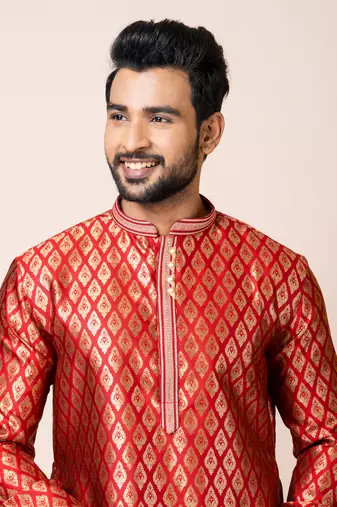 Roykals-Premium Designer Festive Wear Special Readymade Men's Kurta Pyjama
