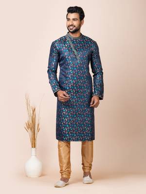 Roykals-Premium Designer Festive Wear Special Readymade Men's Kurta Pyjama 1