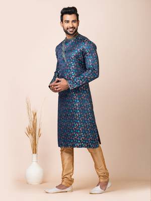 Roykals-Premium Designer Festive Wear Special Readymade Men's Kurta Pyjama 2