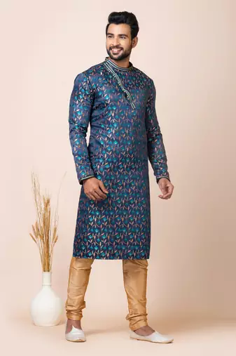 Roykals-Premium Designer Festive Wear Special Readymade Men's Kurta Pyjama