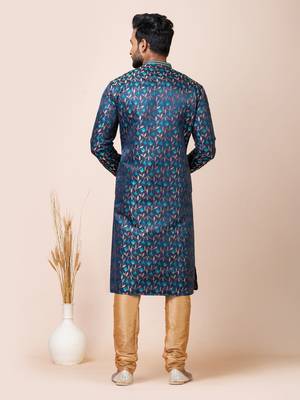 Roykals-Premium Designer Festive Wear Special Readymade Men's Kurta Pyjama 4