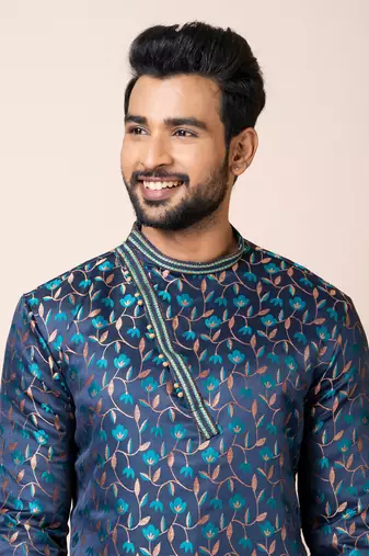 Roykals-Premium Designer Festive Wear Special Readymade Men's Kurta Pyjama