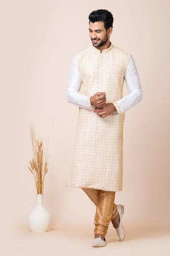 Roykals-Premium Designer Festive Wear Special Readymade Men's Kurta Pyjama