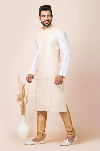Roykals-Premium Designer Festive Wear Special Readymade Men's Kurta Pyjama