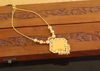 Kerala style gold plated palakka neckace 3