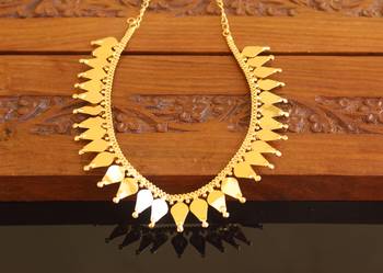 Kerala style gold plated thalikottam necklace 4