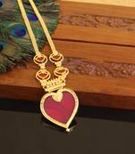 Kerala style gold plated palakka neckace