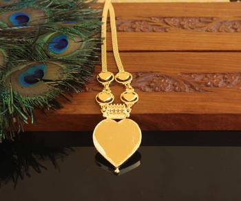 Kerala style gold plated palakka neckace 3