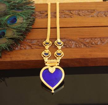 Kerala style gold plated palakka neckace 1