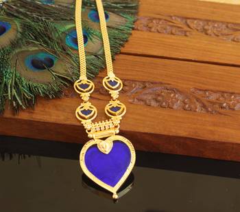 Kerala style gold plated palakka neckace 2