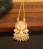 Kerala style gold plated kathakali palakka necklace