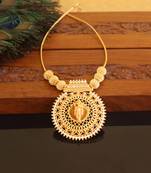 Kerala style gold plated krishna necklace