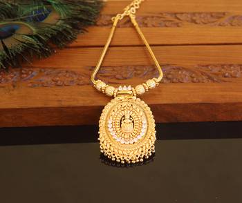 Kerala style gold plated temple necklace 1