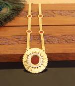 Kerala style gold plated palakka temple coin necklace