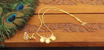 Kerala style gold plated temple necklace 1