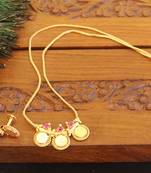 Kerala style gold plated temple necklace